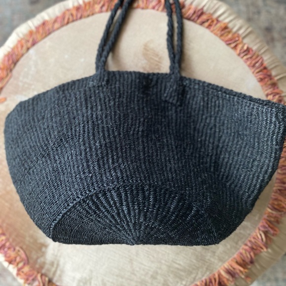Abby Alley Black Sisal Market Tote NWOT ****SOLD OUT**** - Picture 5 of 8